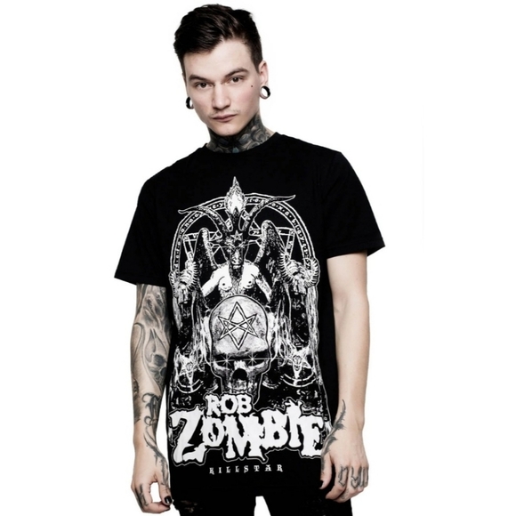 Killstar x Rob Zombie Superbeast Tee – Black Cotton, Baphomet & Solve Coagula S - Picture 7 of 8